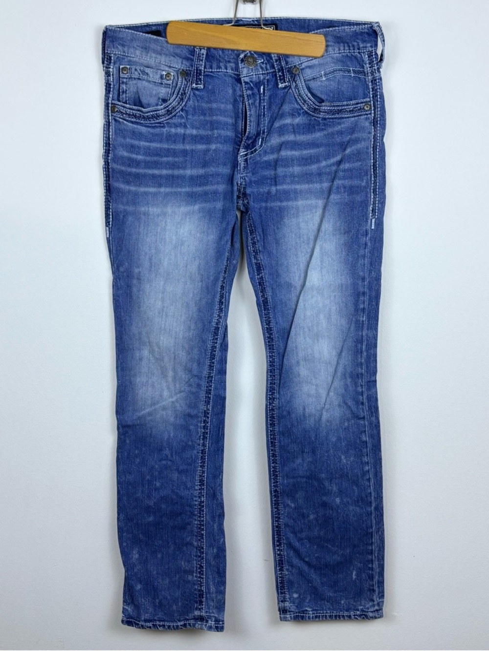 Vintage Affliction Ace Denim Blue Jeans Size 33 Y2K
